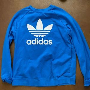 Blue Adidas Crewneck
